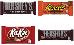 HERSHEY'S almond bar bulk display ideal for gatherings and snack time.