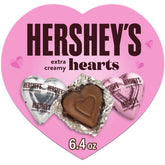 Hershey's Extra Creamy Milk Chocolate Hearts gift box, ideal for sharing.