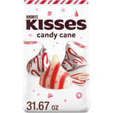HERSHEY'S KISSES Candy Cane Mint bulk bag ready for sharing.