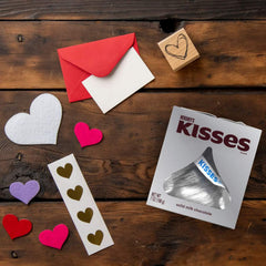 Hershey's Kisses foil-wrapped chocolates close-up maintains freshness for gifting