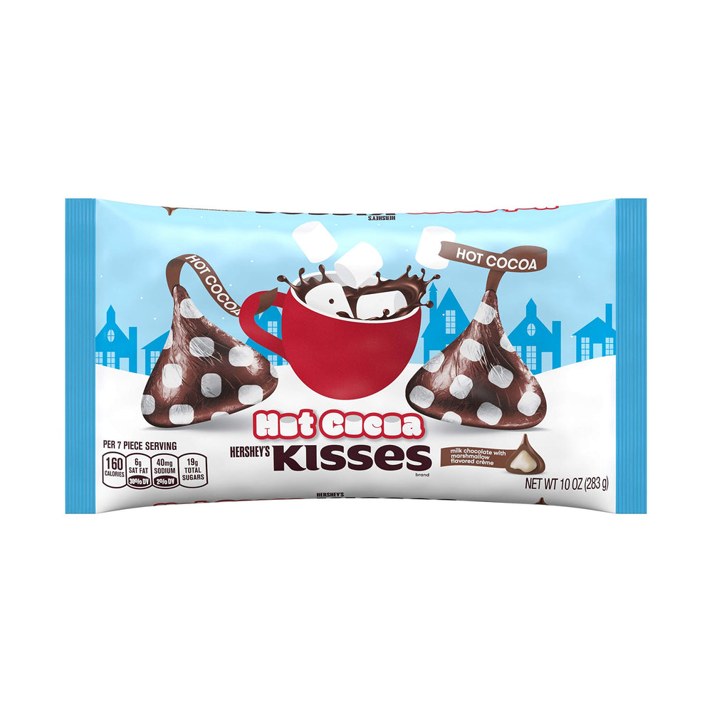 Hershey's KISSES Hot Cocoa chocolates wrapped for sharing and gifting