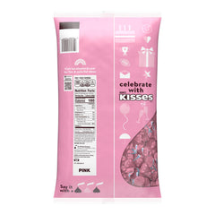 Hershey's Kisses pink-foil packaging enhances gift-ready presentation and candy buffets.