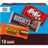 Hershey's box front featuring Kit Kat and Reese's for gatherings