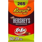 Hershey's Kit Kat Reese's assorted candy bag front for party sharing and fundraising prep