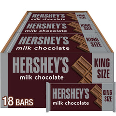 HERSHEY'S Milk Chocolate King Size bulk box ready for sharing at parties.