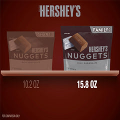 HERSHEY'S NUGGETS silver foil packaging preserves flavor and premium look