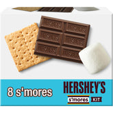 HERSHEY'S S'mores Kit Box front view for quick outdoor campfire snacks.