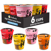 Hethstia high-protein ramen variety pack front view signaling a quick, protein-rich meal option.