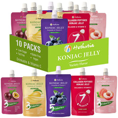 Hethstia Konjac Jelly Pouch Lychee pack, convenient on-the-go snack.