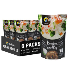 Hethstia Konjac Noodle bundle 6-pack, ideal for keto meals and easy planning