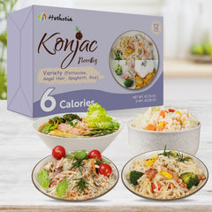 Hethstia Konjac noodles angel hair pack enables fast meals with low GI.