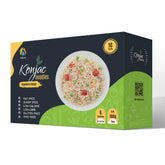 Hethstia Konjac Noodles packaging shows 10 bags for easy keto meals