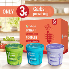 Hethstia konjac noodles ingredients close-up for vegan, gluten-free options.