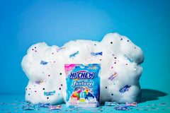 HI-CHEW Blue Hawaii chews delivering tropical, juicy chewiness