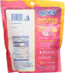 HI-CHEW Infrusions strawberry flavor in a portable pouch for easy carrying.