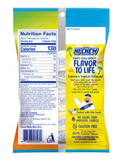 HI-CHEW Tropical Mix variety fruits: colorful bite-sized chewy treats.