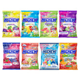 Hi-CHEW variety mix eight-bag pack showing colorful fruit chews for sharing.