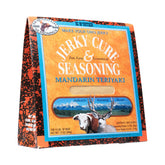 Hi Mountain Mandarin Teriyaki Blend packet close-up for bold jerky flavor.