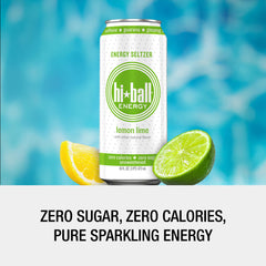 Hiball Clean Energy Lemon Lime can side view for on-the-go refreshment