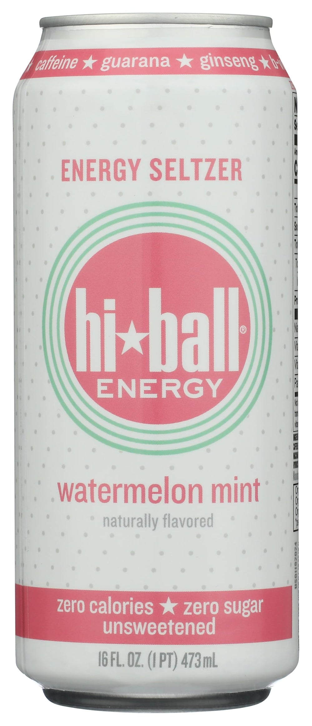 Hiball Energy Watermelon Mint bottle, crisp refreshing flavor for on-the-go energy