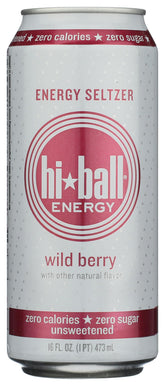 Hiball Energy Hi-Ball Wild Berry can with refreshing bubbles for on-the-go energy