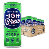 High Brew Coffee cold brew protein can with dark chocolate mocha, delivering sustained energy and bold flavor.