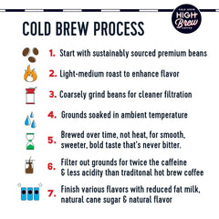 High Brew Coffee pack of 12 ready-to-drink bottles for convenient on-the-go energy