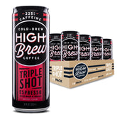 High Brew Triple Shot Espresso can seen ready for an active morning, bold energy boost.