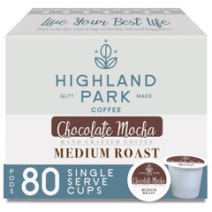 Highland Park Chocolate Mocha pods ready for quick morning brewing