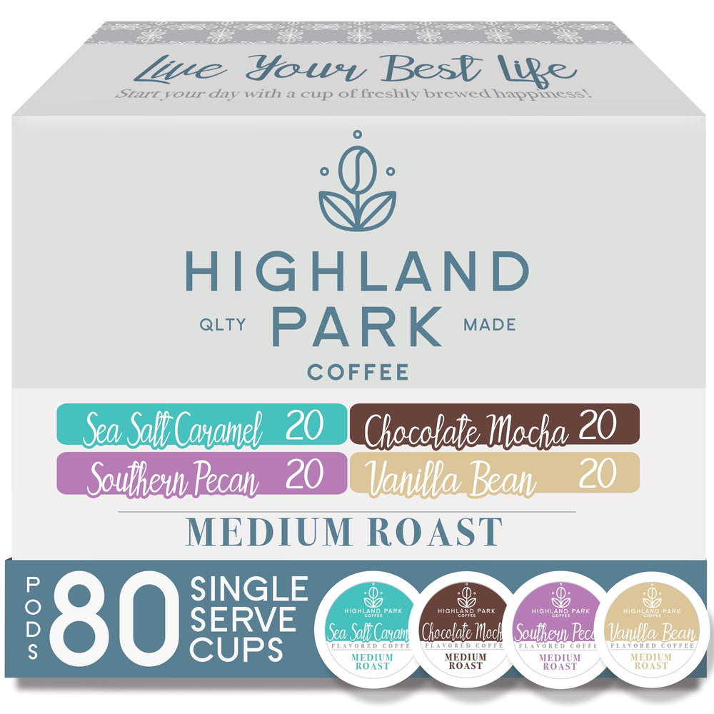 Highland Park coffee pod cup, rich aroma for a comforting morning
