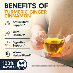 HIIHONE close-up of turmeric-ginger-cinnamon blend with warm aroma.