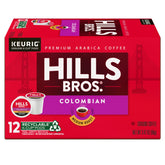Hills Bros Colombian Blend pods for Keurig ready for a quick morning brew.