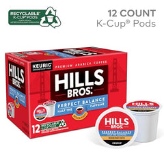 Hills Bros Perfect Balance K-Cup Pack resting on the counter for easy grab-and-go.