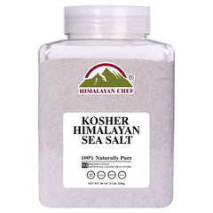 Himalayan Chef Kosher Sea Salt coarse crystals in a bowl for seasoning