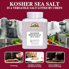 Himalayan Chef Kosher Sea Salt finished dish adds texture