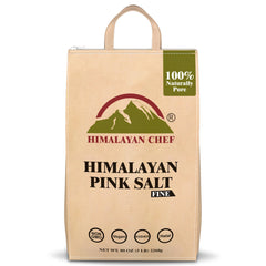 Himalayan Chef pink salt 5lb bag ready for everyday seasoning