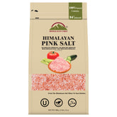 Himalayan Chef Pink Salt coarse grain in a 2 lbs bag, ready for cooking and seasoning.