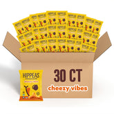 HIPPEAS Chickpea Puffs Cheezy Vibes bag with crunch, perfect for on-the-go snacking.