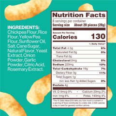 Close-up of HIPPEAS chickpea puffs showing crisp texture and bold cheddar flavor
