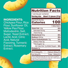 Close-up of crispy HIPPEAS chickpea puffs showing texture and savory seasoning.