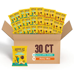 HIPPEAS variety pack chickpea puffs showcasing vegan flavors for snack lovers