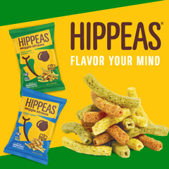 HIPPEAS Veggie Straws closeup reveals light, crunchy texture.