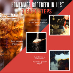 Hires Big H Root Beer Extract with a dry ice recipe guide