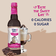 HJZWTS Jordans Skinny Syrups Chocolate Caramel Truffle pour adds indulgent flavor without sugar