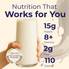 HMR 70 Plus vanilla shake in blender demonstrates quick, protein-rich meal replacement