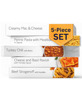 HMR Entrees Mac and Cheese in a pack, creamy pasta ready for quick dinner.