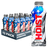 HOIST Premium Military Hydration bottle showing electrolyte-rich drink for rapid hydration.