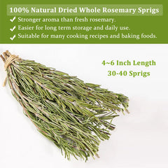 HOLFLYING rosemary sprigs 30-40pcs ready-to-use pantry staple.