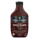 Hollander Chocolate Cafe Sauce bottle shows premium dutched cacao for rich flavor