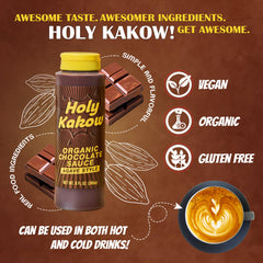 Close-up of Holy Kakow Organic Agave Nectar, highlighting natural sweetness.